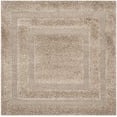 thumbnail image 2 of Safavieh Shadow Box Shag Collection SG454-1313 Beige Square Area Rug (4' Square), 2 of 5