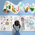 thumbnail image 2 of Rollo de dibujo para niños, papel de relleno de Color adhesivo, rollo de papel para colorear, pintura DIY, juguetes educativos, 2 of 4