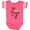 Football Pink and White, variant on Inktastic This Princess is Two- Second Birthday Girls Baby Bodysuit