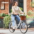 Viribus Beach & City Cruiser Bike 24 Inch Women's Comfort Bike with