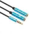 thumbnail image 2 of Ochine Headset Adapter Y Splitter 3.5mm Jack Cable with Separate Mic and Audio Headphone Connector Mutual Convertors, 2 of 2