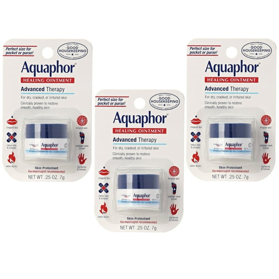 Aquaphor Healing Ointment, Advanced Therapy .25oz. (Pack of 3)
