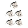 thumbnail image 1 of Wweixi Stainless Steel Table Top Tent Compliance Signs Modern and Eye-catching Silver Pattern 5Set, 1 of 6