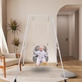thumbnail image 6 of Toddler Swing, 3-in-1 Swing Sets for Backyard, Baby Swing Outdoor/Indoor, Toddler Swing Set Suitable for Children 6 Months and Older (Black), 6 of 13