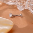thumbnail image 3 of Gnoliew 14G Titanium Floating Belly Button Rings for Women Flat Back Belly Rings 8/10/12/14mm Belly Piercing Jewelry, 3 of 7