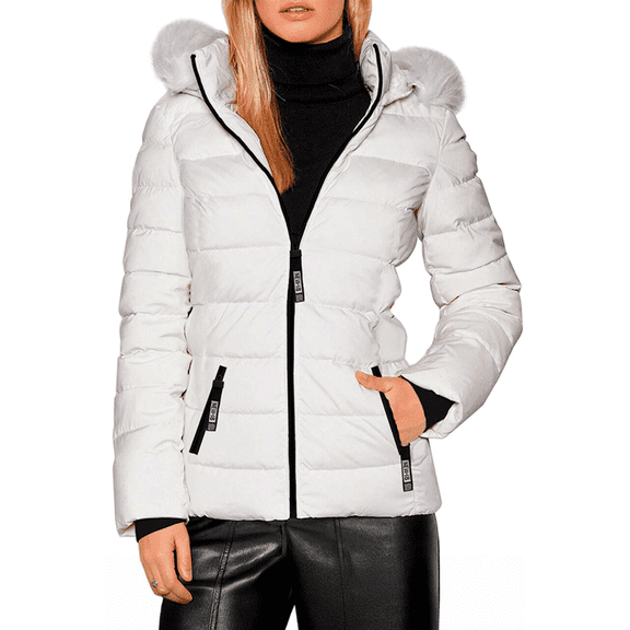 Chamarra Para Mujer Shendy Vendy Con Gorro Removible Peluche Suave