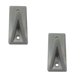 thumbnail image 1 of Ganchos De Pared para Armario GanLuxGray 2 Pzs Mediano 3.5x7.5cm Gris. 3D Art MXXLG-008, 1 of 2