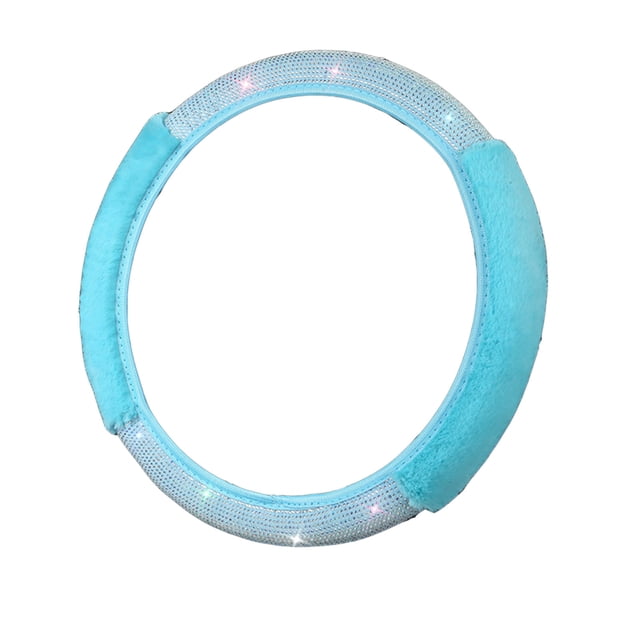 Steering Wheel Cover,Car Steering Wheel Cover Elastic Without Inner Steering Wheel Cover Universal Flash Diamond Full Diamond Non-Slip Handlebar Cover,Steering Wheel Covers
