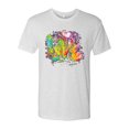 thumbnail image 2 of Wild Bobby, Colorful Rainbow Paint Love Streetwear Mens Premium Tri Blend T-Shirt, Heather White, X-Large, 2 of 3