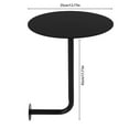 thumbnail image 2 of Miumaeov Wall-mounted Small Round Table 17.72in Height Bar Table Pub Coffee Table Drinks/Snacks Tray, 2 of 11