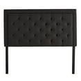 thumbnail image 2 of Rest Haven Medford Rectangle Upholstered Headboard with Diamond Tufting, Queen, Charcoal, 2 of 11