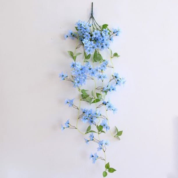 Simulated Jasmine False Flower Decoration Chlorophytum Comosum False Plastic Flower Hanging Basket On The Wall Of The Living Room