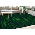 thumbnail image 2 of Binary Code Rugs, Computer Science Rugs, Black and Green Rug, Matrix Code Rug, Software Rug, Modern Rugs, Soft Carpet, Cool Rug, Hallway Rug, 5.9'x9.2' - 180x280 cm, 2 of 9