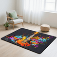 thumbnail image 6 of CURLYOOT Electric Guitar Music Band Theme Rug for Living Room Bedroom, 4x6 Ft Washable Area Rug, Non Slip Rugs for Entryway, Large Carpet for Indoor Dining Room, 6 of 7