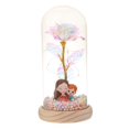thumbnail image 4 of Flor preservada en cúpula de cristal para ella. Regalo de rosa para el Día de la Madre. Madre e hijo, 4 of 9