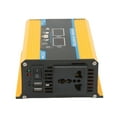 thumbnail image 4 of Inversor De Corriente De 12 V CC A CA 110 V, Inversor De Corriente De 300 W, Carga Segura, Ahorro De Energía, 2 Puertos USB, Pantalla LED Para Teléfonos Móviles ANGGREK Amarillo, 4 of 8