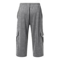 thumbnail image 5 of SRZYMJ Mens Casual Cargo Pants Workout Joggers Stretch Sweatpants Casual Cargo Pants Stretch Fabric Comfort Fit Outdoor Work Travel, 5 of 5