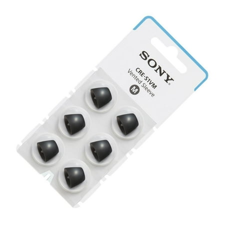 Sony - OTC Hearing Aid Vented Sleeve for CRE-C10 - Black