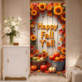 thumbnail image 3 of Seasonal Design Happy Fall Y'all Decorative Pumpkin Flowers Wooden Background for Thanksgiving Celebration Home Decor Autumn Gathering, 3 of 9