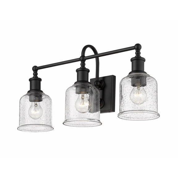 734-3V-MB-Z-Lite-Bryant - 3 Light Bath Vanity In Industrial Style-12.25 Inches Tall and 24 Inches Wide