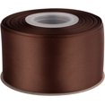 thumbnail image 1 of GFDYREE 2" Inch Double Faced Satin Ribbon Brown Solid Polyester Craft Ribbon - 25 Yards Perfect for Gift Wrapping, Crafts, Wreath, Wedding Party Ceremony Decoration, Floral Arrangement, Sewi, 1 of 7