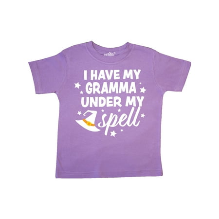 

Inktastic I Have My Gramma Under My Spell with Cute Witch Hat Gift Toddler Boy or Toddler Girl T-Shirt