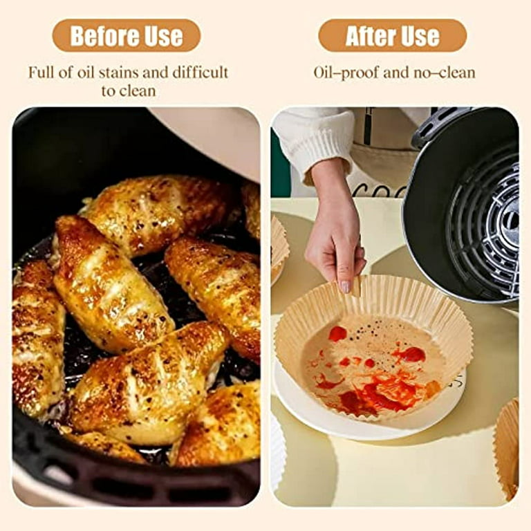 Air Fryer Disposable Paper Liner, 120PCS 6.3 Non-stick Air Fryer Liners,  Oil Resistant, Waterproof Parchment Baking Paper for Cooking Roasting  Microwave(2-5 Qt) - Yahoo Shopping