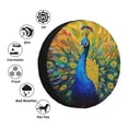 thumbnail image 2 of Kdxio Peacocks for Tire Cover Wheel Protectors Tyre Covers Weatherproof Wheel Covers Universal Fit for Trailer Rv SUV Truck Camper Travel Trailers 17 inch, 2 of 5