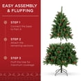 thumbnail image 4 of Árbol de Navidad Best Choice Products de 1,4 m con luces y decoraciones, 4 of 7