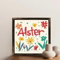 thumbnail image 6 of Aster Floral Decor Wooden Sign Wall Plaque - Vintage Art Decoration, Wall Decoration - Ideal Gift For Home Decoration, Living Room, Bathroom, Bedroom, Garden, Dining, Bar, Cafe, Festival Party Deco, 6 of 7