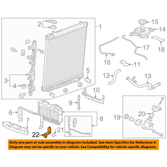 GM OEM Radiator-Temperature Sensor Bracket 94673086