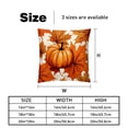 thumbnail image 5 of Maple Ieaf Pumpkin with Unique Patterns Covers - Set of 2 Throw Pillows for Home Decor - Available in 16x16, 18x18, 20x20 Inches for Various Occasions, 5 of 6