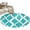 Turquoise, variant on Round Rugs 4Ft, Teal Wave Round Area Rug Washable Indoor Throw Carpet, Modern Abstract Art Farmhouse Soft Non Slip Circle Rug for Kitchen Nursery Room Home Decor Aesthetic