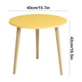 thumbnail image 5 of YOTQUSKI Round End Table, Small Side Table, Accent Table, Small Nightstand, Wood Concise Small Tables for Patio, Yard, Balcony, Garden, Living Room, Bedroom, 5 of 5