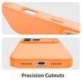 thumbnail image 2 of Vena For Apple iPhone 17 Pro Max Case Matte, Bump Resistant, Drop Protection Slim Protective Phone Case, Compatible with Wireless Charging, Orange, 2 of 7