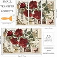 thumbnail image 2 of Juego de 3 calcomanías vintage de rosas para muebles y manualidades (30 x 15 cm). Adhesivos decorativos para muebles con diseño de mariposas., 2 of 9