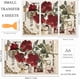 thumbnail image 2 of Juego de 3 calcomanías vintage de rosas para muebles y manualidades (30 x 15 cm). Adhesivos decorativos para muebles con diseño de mariposas., 2 of 9