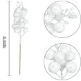 thumbnail image 2 of 20Pcs Artificial White Berry Branches,9.06In Long White Berries for Christmas Tree,DIY Berry Branches for Crafts,Holiday and Home Ornaments, 2 of 2