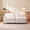 beige, variant on Drojmzu Modern Chenille Upholstered Sofa, Cloud Couch with Square Arms and Thick Cushions, Beige