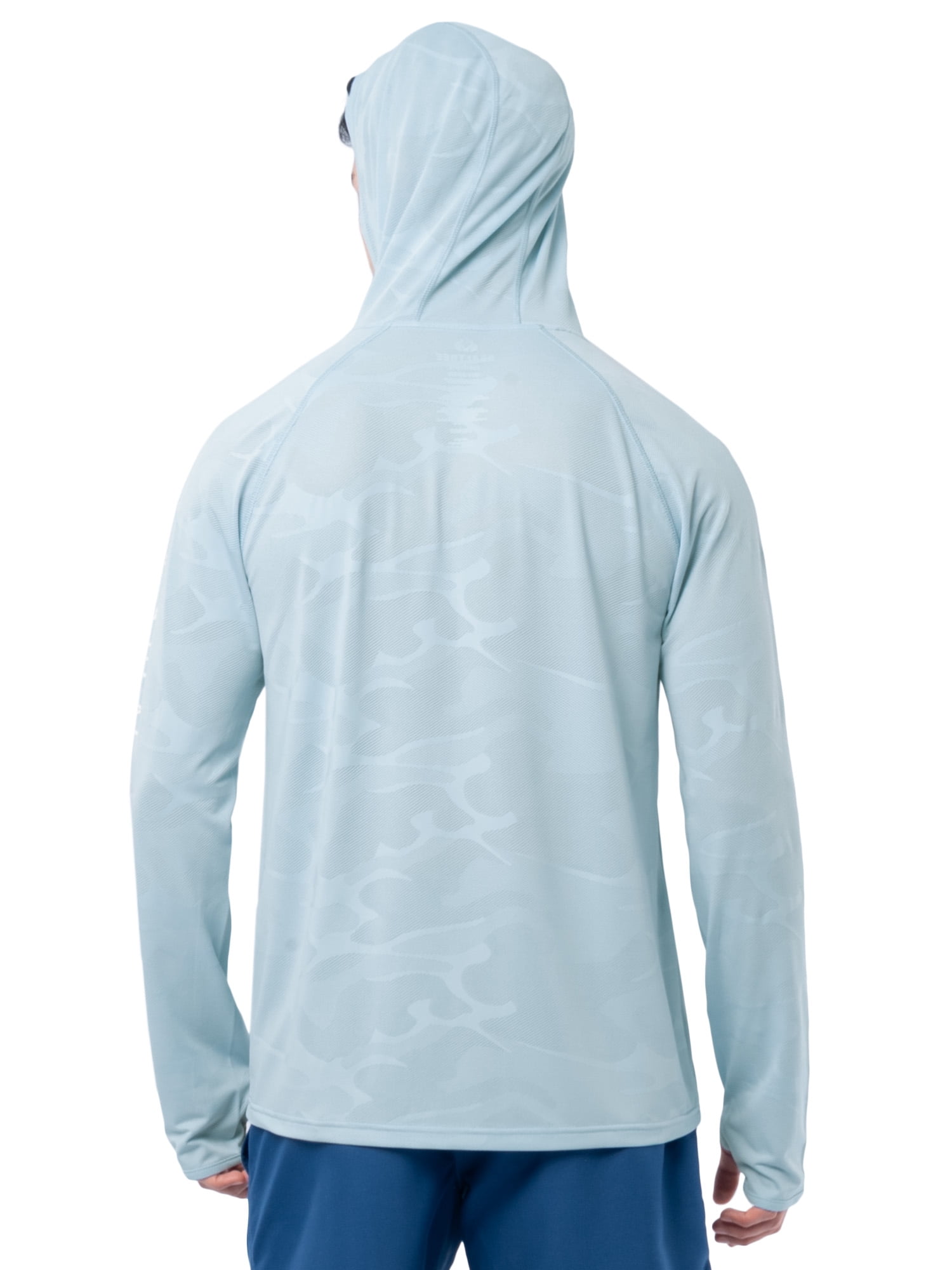 Realtree Fishing Men’s Long Sleeve Performance Raglan Tag-free Hooded Shirt, size S-3XL