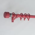 thumbnail image 1 of Single Curtain Rod Window Rods 3.3-9.8ft Roman Rod Heavy Duty Curtain Rods for Windows, Wall Mounting Aluminum Curtain Rod(Red,1.2m/3.9ft), 1 of 7