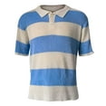 thumbnail image 4 of Mens Shirts Under $10 Men's Knit Sweaters Short Sleeve Pullover Tops Casual Sweater, 4 of 5