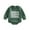 Dark Green, variant on 0-18M Infant Baby Boys Girls Bodysuit 3M 6M 12M 18M Long Sleeve Crew Neck Letters Football Print Jumpsuit Casual