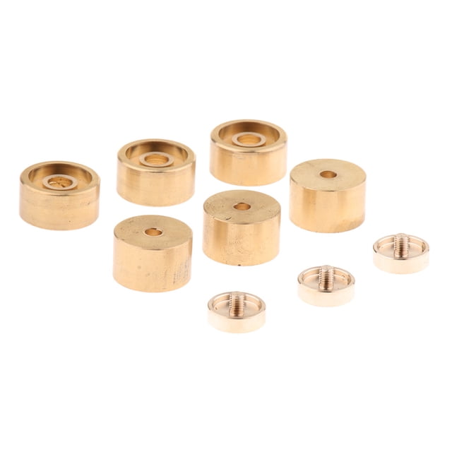 Juego de Trompeta Botones de Dedos Sunnimix Dorado 16mm Piezas de reparación de trompeta