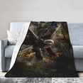 thumbnail image 3 of American Eagle Bald Eagle Throw Blanket - Soft, Warm & Cozy Fleece for Couch, Sofa, Bed 50x40, 3 of 6