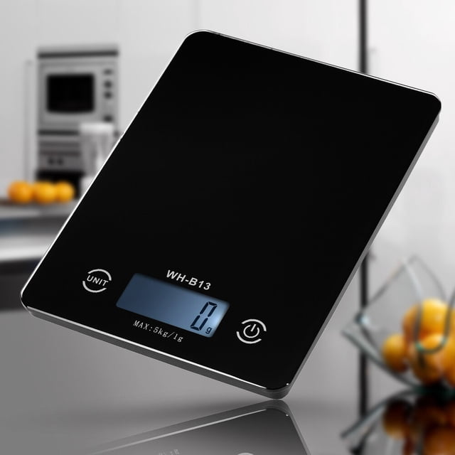 Mistaha 5KG/1G Accurate Touch Screen LCD Backlight Digital Kitchen Food Scale G/LB/OZ Electronic Weight Balance for Baking Cooking Tare Function