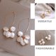 thumbnail image 3 of unbranded 2Pares Aretes Colgantes Con Artificiales Para Mujer Para Y Eventos, 3 of 8