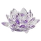 thumbnail image 1 of Inteprter Cristal Flor de loto Pisapapeles Cristales Flores Colección decorativa Adornos Recuerdos de boda Fiesta Púrpura Type3 NO3, 1 of 6