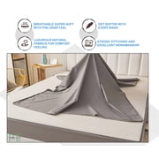 Zip On Fitted Sheet Queen Size(60X80) - Includes 1 Fitted Base + 2 Zip Sheet - Easy to Change, Won’t Pop Off Twin Sheet - Soft 600 TC Cotton Fitted Sheet- Upto 16” Deep Pocket Beige Color