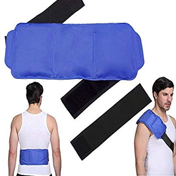 Paquete de Hielo, Envolta Elástica Flexible de la Elástica Recupera de Lesiones Azul Gel Envolta de Hielo CÓMODO para la Cinta